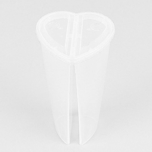 [세트] 하트반반컵+뚜껑 1박스(200개)일프로팩