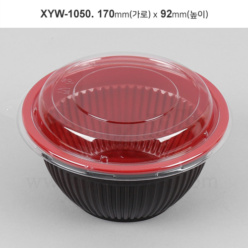 투톤 회덮밥 우동 XYW-1050 원형용기+뚜껑 300세트일프로팩